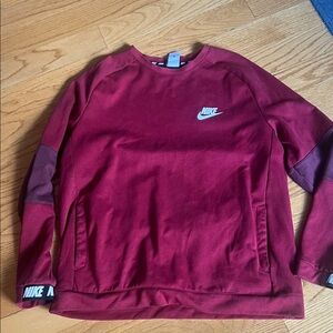 Nike Men's Burgundy Crewneck Sweatshirt XL